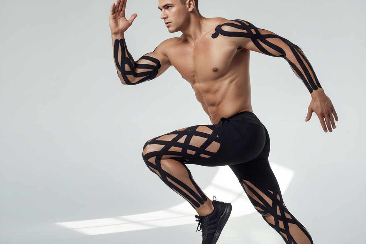 Please create again with less tape on the shoulder